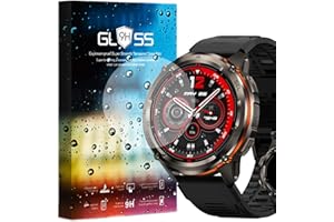FUVELKRK Compatibile per [3 Pezzo Protettive] 9H Vetro Temperato Pellicole Protettive Compatibile per Smartwatch Orologio Intelligente Uomo 1,43" KOSPET TANK T3 Ultra 2 (3 Pezzo Protettive)