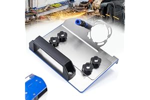 YUENGJGI Support Meuleuse D'angle Pour Coupe Chanfrein À 45°Carrelage- Support de Meuleuse d'Angle Type 100-Avec Tapis Antidérapant Bleu-Support de Coupe pour Meuleuse d'Angle, Accessoire pour Meuleuse d'Angle