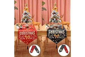 SHENGOU Runner natalizio 180 cm,Christmas table runner,runner tavola natalizia,Runner da tavola natalizio,Runner rosso natalizio,Table runner natale,Runner natalizia,Runner natalizie,Runner tavola natale