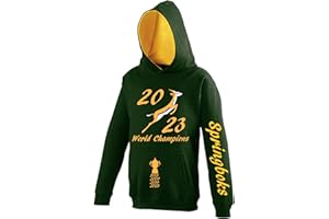 D2W Springboks South Africa World Cup Winners 2023 Tribute Unisex Contrast Hoody