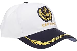 JOJOFUNY Captain Hat Baseball Cap: Sailor Ship Cap Boat Hat Nautical Marine Sea Cap Boot Baseball Hut für Männer Frauen Kapitán Kostümzubehör Accessoire, Colores surtidos., Talla única