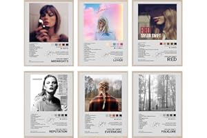 GLRSSN Girls Album Cover Posters 6 Set 8x10 inch Music Posters Album Signed Cover HD Print Room Aesthetic Pictures for Living Room Bedroom Music Classroom Wall Decor Art