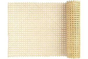 AIEX 40cm Largeur Sangle Rotin, Poids Léger Naturel Carré Rouleau Rotin Cannage Rotin Naturel en Rouleau Feuille de Rotin Tissé pour Projets de Cannage (101,6cm de Long)