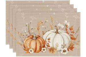 Artoid mode pumpor blommor blad höst bordstabletter 30 x 45 cm set om 4
