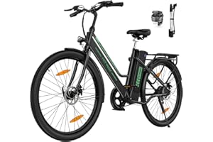 HITWAY Electric Bike, 26 inch E-bike Electric city bike for women and men, with 250W motor, 36V 10.4AH removable lithium battery 40-80km