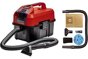 Einhell Akumulatorowy odkurzacz na mokro i sucho TE-VC 18/10 Li-Solo Power X-Change (zbiornik 10 l, w zestawie wąż 2 m, ssawka szczelinowa/szczotkowa +ssawka do tapicerki, bez akumulatora i ładowarki)