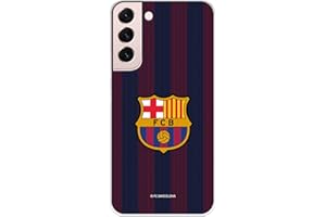 LA CASA DE LAS CARCASAS Coque pour Samsung Galaxy S22 FC Barcelone Rayures Blaugrana pour protéger votre téléphone portable Coque en silicone souple avec licence officielle FC Barcelone