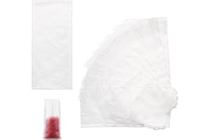 Dajiaxingxing 100 Pcs Carp Baits Fishing Bag Water Soluble Baits Bag Lightweight PVA Bag for Carp Fishing Equipment (7 * 15CM)