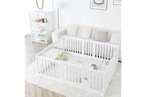 Gupamiga Parque Infantil Bebe 150 x 180 cm, Corralito para Niños y Niñas, Parque de Juegos para Bebe PLP-WL071-12