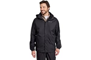 Mountain Warehouse Pakka Mens Waterproof Packable Jacket - IsoDry, Lightweight & Breathable Raincoat with Taped Seams & Packaway Bag - For Spring Summer & Travel