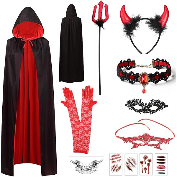 Cape de vampire 56 po réversible noire et rouge pour adulte - Lecompte maison et style de vie Cape de vampire 56 po réversible noire et rouge pour adulte - Lecompte maison et style de vie