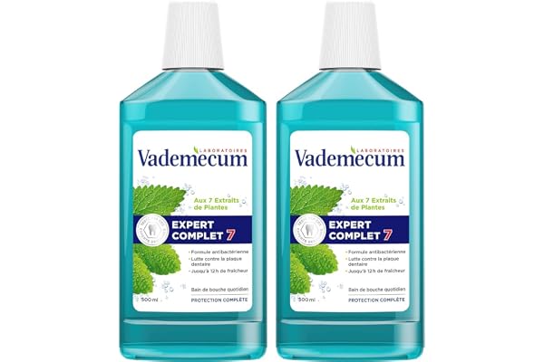 Vademecum - Bain de Bouche - Expert Complet 7 - Flacon 500 ml - Lot de 2