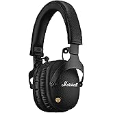 Marshall Monitor II Wireless Bluetooth Headset with Hybrid Active Noise Reduction, Over-Ear Headset, 30 Hours – Black