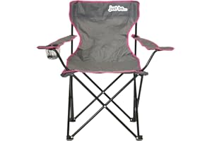 just be... Sedia Pieghevole Campeggio Portatile - Sedie Da Esterno Leggera - Sedia Comoda Adatta Per Giardino Spiaggia Pesca Camping E Concerto - Sedie Richiudibili Con Porta Bottiglie E Braccioli