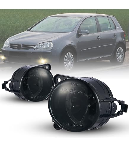 Feux Anti-Brouillard TOPTHAN Pour VW Golf 5/Jetta/Scirocco/Up - Clair HB4/9006-51W - E9 Mark