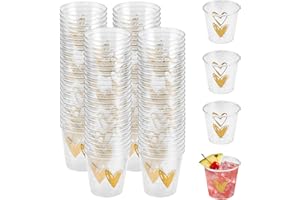 LPAMABA 100 verres à shot en plastique réutilisables de 30 ml pour fêtes, mariages, anniversaires, etc.