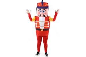 I LOVE FANCY DRESS LTD Dziadek do orzechów Świąteczny Fantazyjny Kostium - Świąteczna Maskotka Dorośli Zabawka Żołnierz/Świąteczny Dziadek do Orzechów - Zabawny Kostium Świąteczny - Rozmiar: Jeden Rozmiar