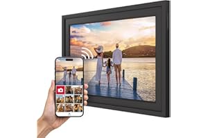 Thomson 10 Pulgadas Marco Digital Negro Resolución HD 1280 IPS Táctil, WiFi, Rotación Automática, Multiusuario, Vídeo, Diapositivas