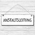 Hereinspaziert Holzschild - Lustiges Wandschild 10x30cm | Vintage Türdekoration Aus Holz Mit Shabby Look