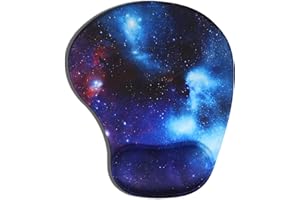 ‎AOKSUNOVA AOKSUNOVA Ergonomiczna podkładka pod mysz z poduszką żelową, ergonomiczna podkładka pod mysz z motywem galaktyki