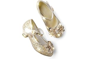 JerrisApparel Dziewczęce buty księżniczki Mary Janes na wesele, urodziny, imprezę