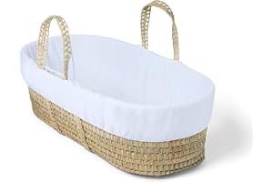 Clair de Lune Doublure pour couffin en palmier et osier (Blanc)