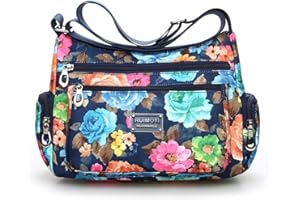 NOTAG Torby crossbody dla kobiet nylonowa torba na ramię kwiatowe torebki i torebki z wieloma kieszeniami (CH)
