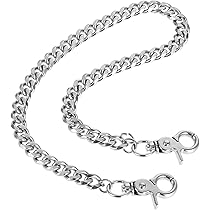 Zilverkleurige Broekketting met Parels