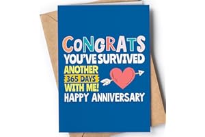 Greeting Cards for Everyone Biglietto Anniversario Fidanzamento - Regalo Anniversario per lui o per lei - Biglietti San Valentino Divertente per Fidanzato o Fidanzata - Congrats - NUM 27