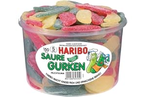 Haribo Kwaśne ogórki, 1 opakowanie (1 x puszka 1,35 kg)