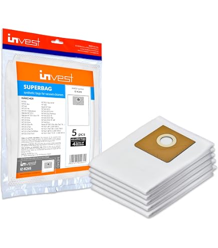 10 sacchetti per aspirapolvere per Kärcher NT 361 Eco 10 sacchetti per aspirapolvere per Kärcher NT 361 Eco