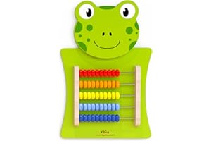 Viga Toys - 50679 - Wall Game - Abacus - Frog