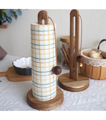 Enakshi®Paper Towel Holder Wood Décorative Roll Organizer for Hotel Kitchen Bathroom|Home & Garden|Kitchen, Dining & Bar|Kitchen Storage & Organization|Paper Towel Holders