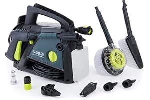 Norse SK90 Portable Pressure Washer 131Bar / 1900PSI Electric Jet Washer for Patio Car Driveway & Garden with Wide Range of Accessories