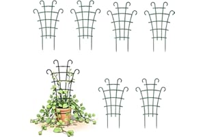 HUSHRICH 6Pcs Climbing Plants Support Trellis Small Garden Support Stand for Climbing Plants, Superimposed Indoor Climbings Trellis Houseplant Supports 10 x 6 Inch
