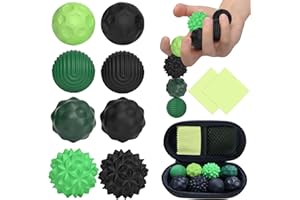 HVIERO Pack of 8 Magnetic Fidget Toys, Magnetic Balls, Stress Ball, Silicone Sensory Toy, Magnetic Attraction Stress Balls with Cleaning Cloth, Anti-Stress Toy for Adults and Children
