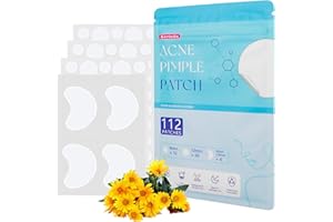 ‎KORINTIN Korintin 112 Stück Pickel Patch, Pimple Patch Hydrokolloid, Unsichtbare Anti Pickel Akne Patches, Wasserdicht & Atmungsaktiv Absorptions Acne Patches 3 Größen (8mm, 10mm, 38mm x 26mm)