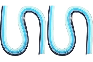 ‎PATIKIL PATIKIL 540 x 5 mm Quilling Papierstreifen Papier Quilling, 240 Stück Origami Fröbelstern Papierstreifen Streifen Set für Kunst, DIY, Handarbeit, Weihnachten, Farbverlauf Blau