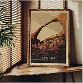 Fark Tanıtım Manzara &Ccedil;er&ccedil;evesiz Poster, Modern Dekoratif &Ccedil;er&ccedil;evesiz Poster, Tablo, Arches, 21 x 30