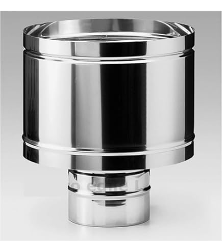 Comignolo Eolico Girevole In Acciaio Inox 304 - Terminale Per Canna Fumaria, 180mm - Foto 10