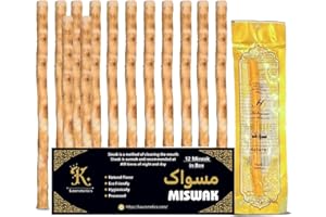 Lihal Siwak Sticks | 12 Pack Natural Miswak Toothbrush for Teeth Whitening & Fresh Breath | 100% Organic & Biodegradable Peelu Sticks | Eco-Friendly Oral Care, Plastic-Free Toothpaste