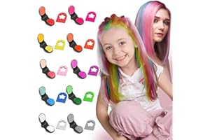 HaiolorPro Hair Chalks for Girls Kids, 10PCS Washable Temporary Hair Dye Colour, Coloured Hair Spray Wash Out, Teenage Girls Christmas Gifts for 5-15 Year Old（New Upgrade）
