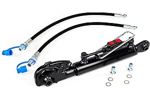 SPARE PARTS HOLLAND Tercer Punto Hidráulico Cat 1-1 (505 - 715 mm) con Engache Rápido, Bloque de Bloqueo y 2 Mangueras