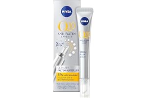 ‎NIVEA NIVEA Q10 Gesichtspflege, Serum mit Q10 und aktiven Anti-Age Wirkstoffen, Anti-Falten Creme, Tagescreme stimuliert Kollagen Produktion, Anti-Falten Experte Gezielter Falten-Auffüller (15 ml)