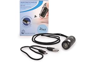 DITTMANN. HEALTH Insektenstichheiler 2 in1 mit Taschenlampe – Dittmann BITE GONE Hitzestift gegen Mückenstiche – Juckreiz & Schwellung lindern ohne Chemie – ideal für Kinder, Outdoor – 3 Programme, kompakt (65x25 mm)