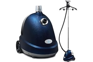 SA BI Sabi Powerful 1850W Garment Steamer Upright with 52g/min steam flow, Professional Clothes Steamer Upright for All Textile Types with a 2.6L Extra Large Water Tank.