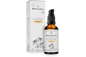 STÖRTEBEKKER SHAVING ACCESSORIES Störtebekker® Premium - Aceite para barba, cuidado diario para barba de 3 días hasta barba completa, 50 ml de aceite vegano, con agradable aroma, ingredientes naturales, Made in GER (Crusoe)
