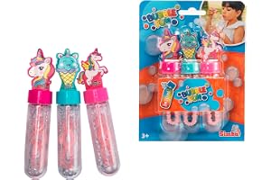 Bubble Fun Mini tvålbubbelpinne enhörning set om 3, 3 x 30 ml bas, från 3 år