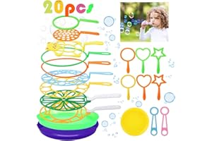 Joyibay Machine à Bulles, 20PCS Kit de Bulles de Savon pour Enfants Baguette à Bulles Ensemble Jouet Savon à Bulles Bubble Maker pour activités de Plein air, fêtes d'anniversaire et Jeux