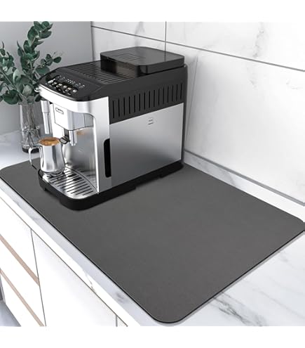 Kaffeemaschine Abtropfmatte 60x40cm - Silikon Unterlage 2-in-1